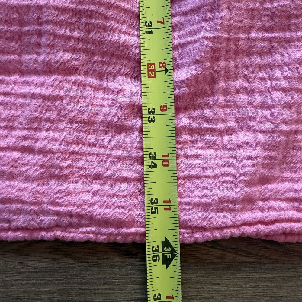 Old Navy Crinkle Gauze Swing Dress Womens XL Pink Split Neck Mini - Picture 10 of 10